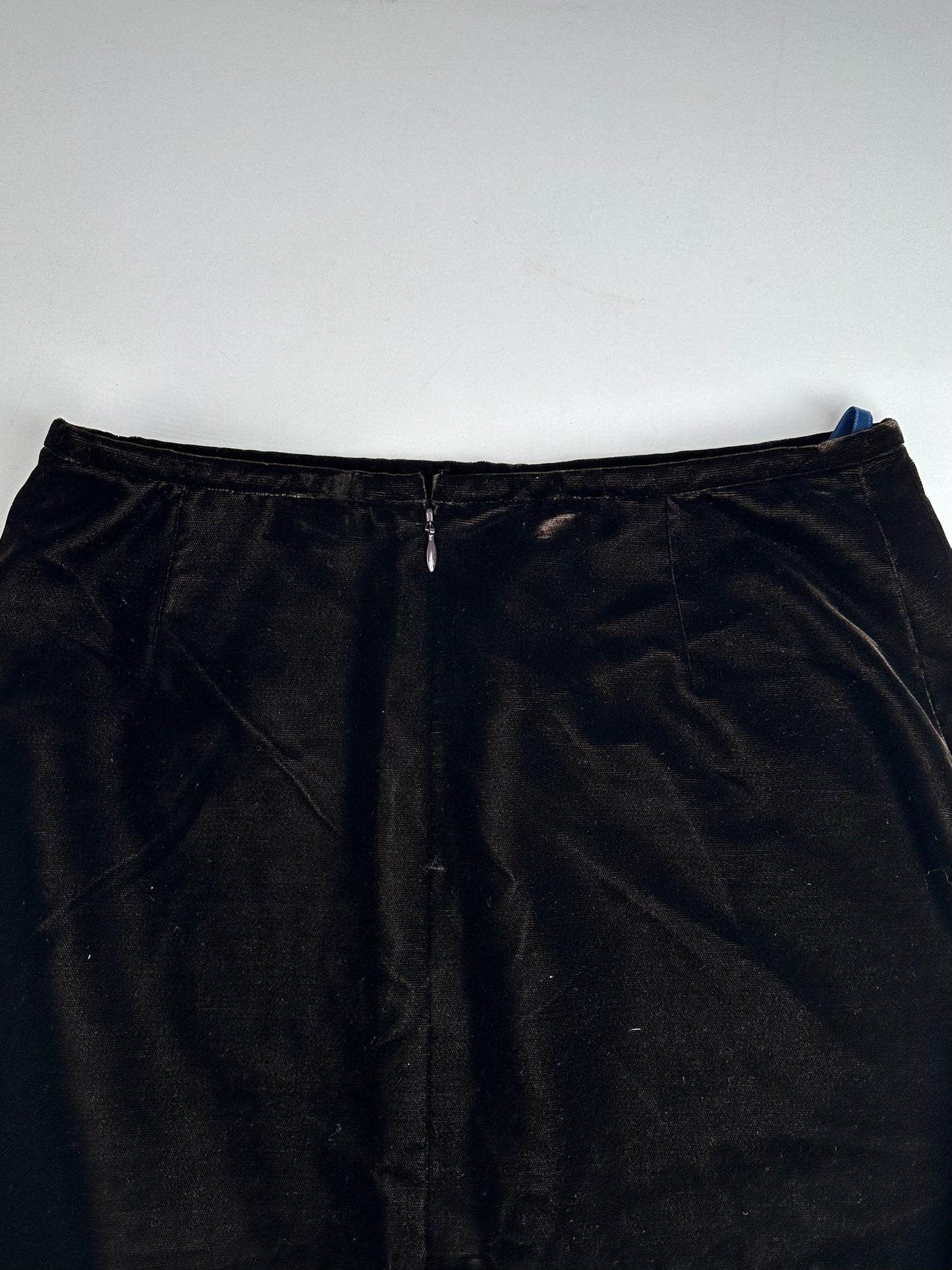 Vintage Givenchy Long Skirt Black Velvet