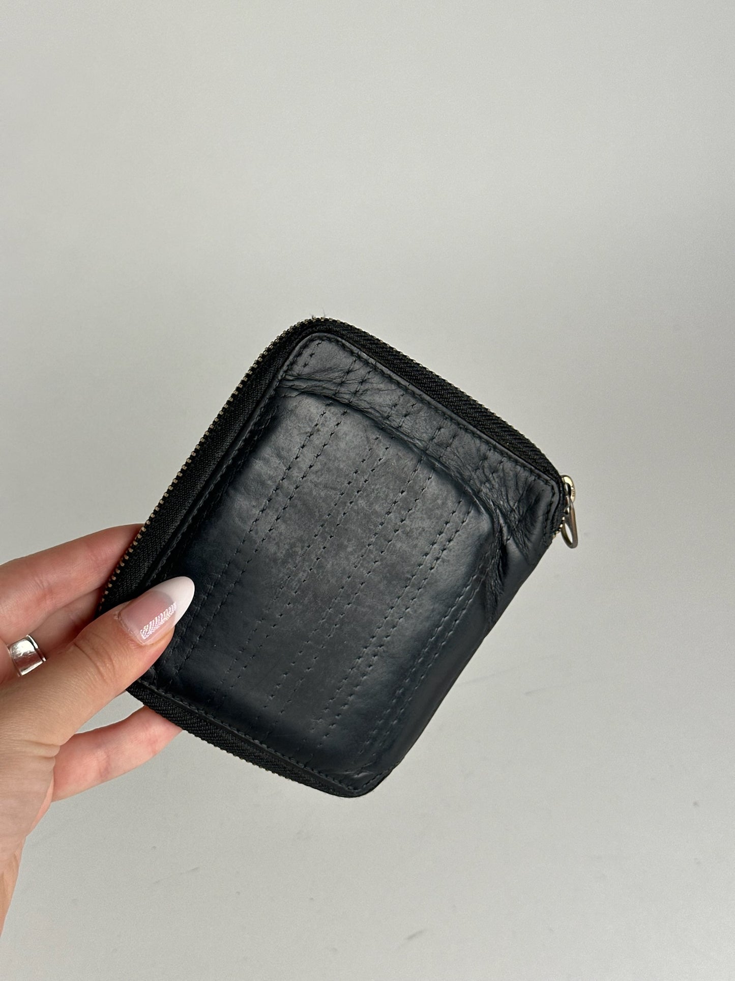 Vintage Comme Des Garçons patent leather wallet black