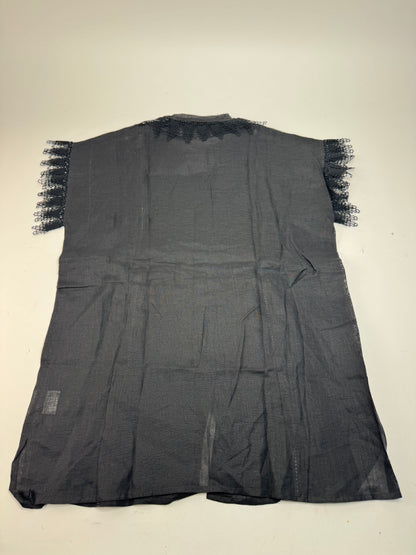 Vintage Gucci Linen Top Black M