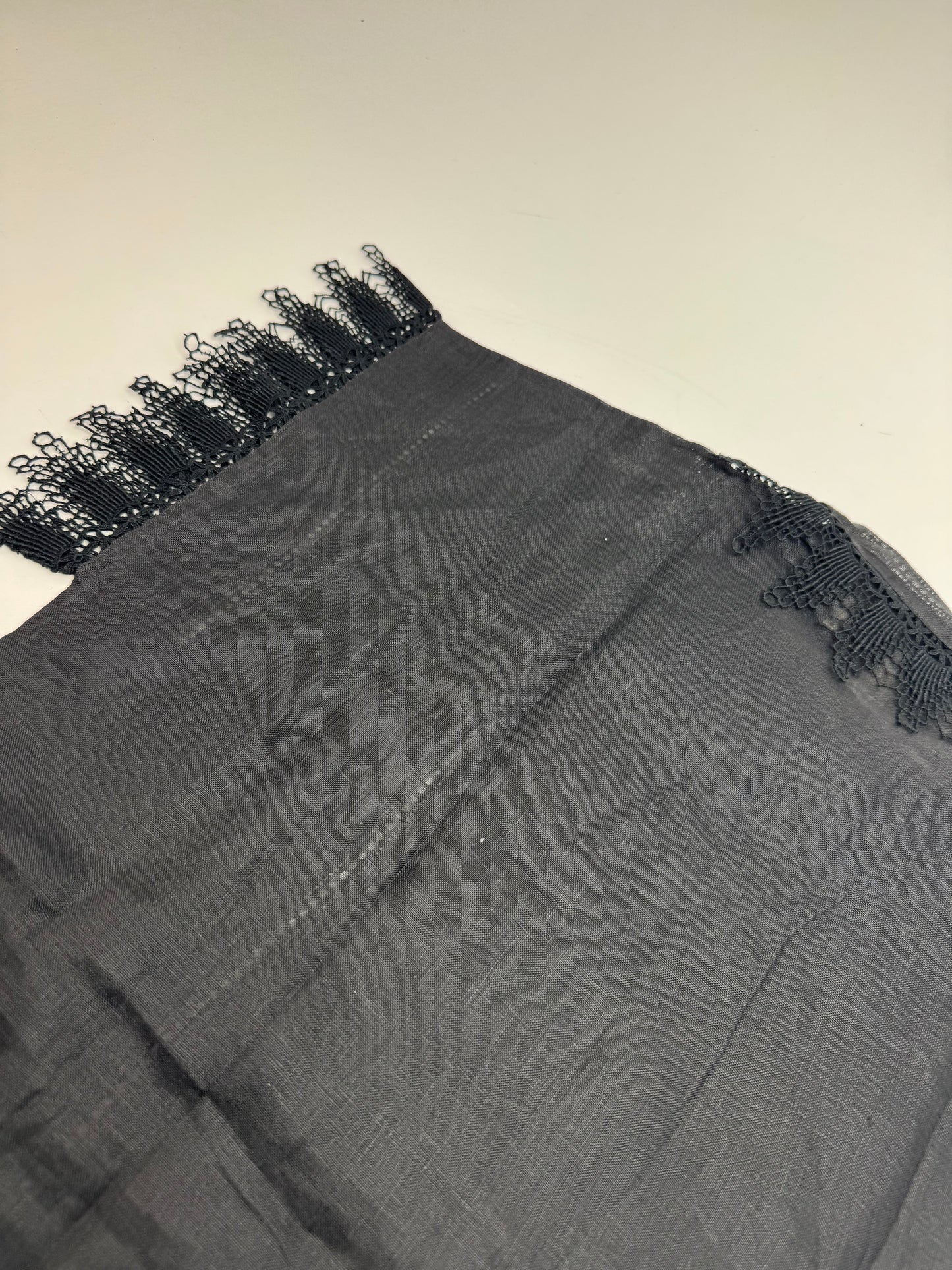 Vintage Gucci Linen Top Black M