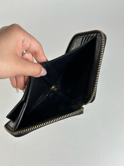 Vintage Comme Des Garçons patent leather wallet black