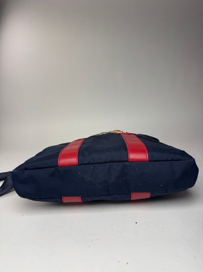 Sac vintage Vivienne Westwood 2Way bleu marine rouge