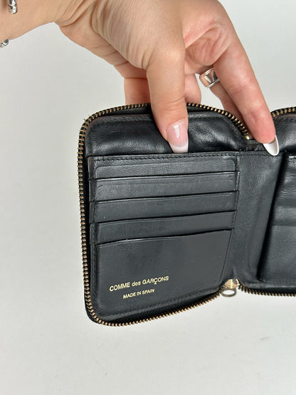 Vintage Comme Des Garçons patent leather wallet black