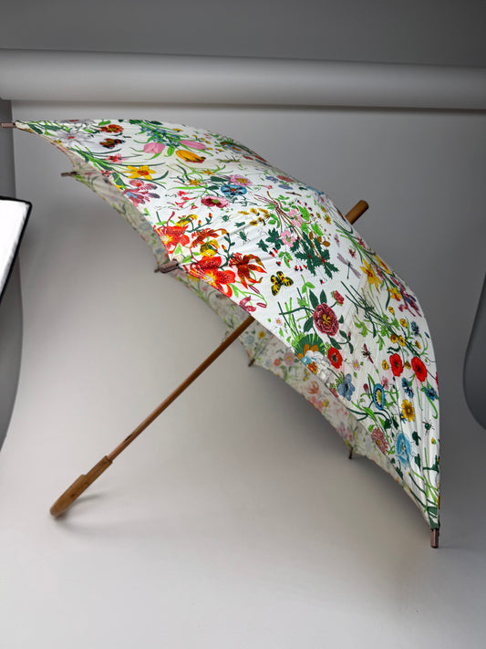 Vintage Gucci Floral 70’s Umbrella multicolor