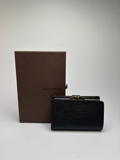 Vintage Louis Vuitton Epi Leather Bifold Wallet Late 1990s Black