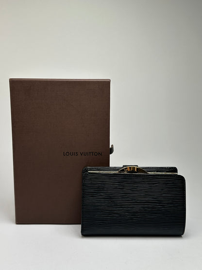 Vintage Louis Vuitton Epi Leather Bifold Wallet Late 1990s Black