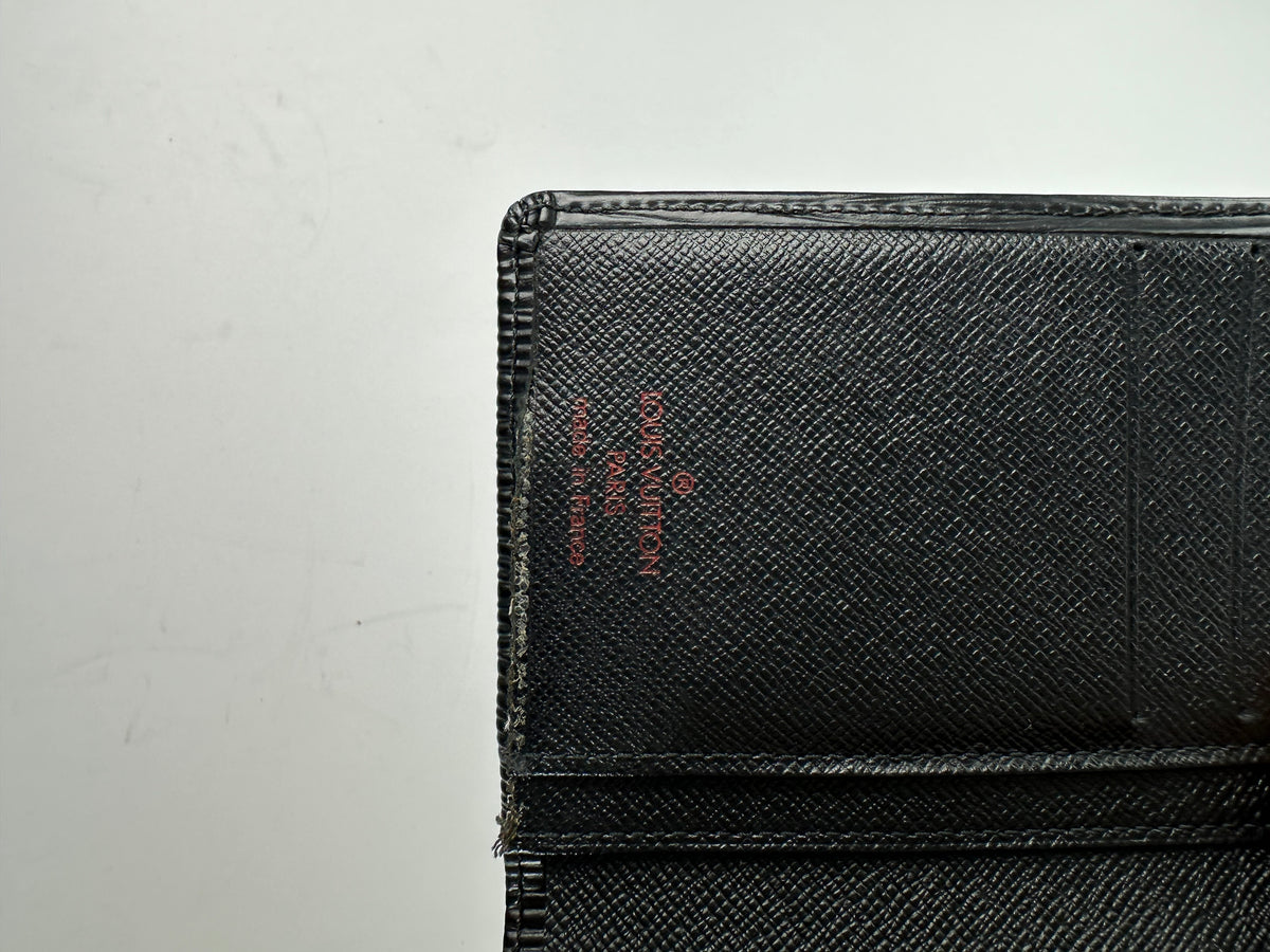 Vintage Louis Vuitton Epi Leather Bifold Wallet Late 1990s Black
