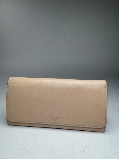 Vintage Celine Paris Leather wallet beige