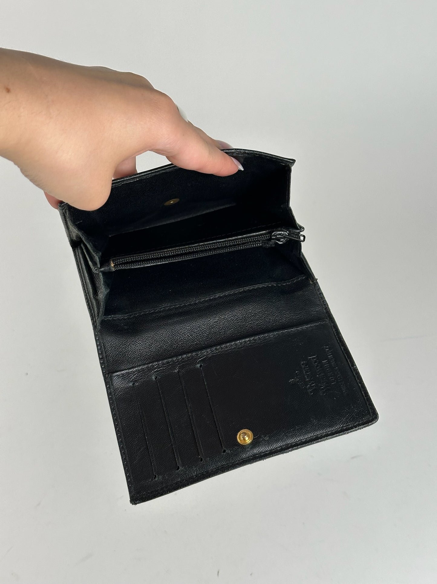 Vintage Vivienne Westwood leather wallet black