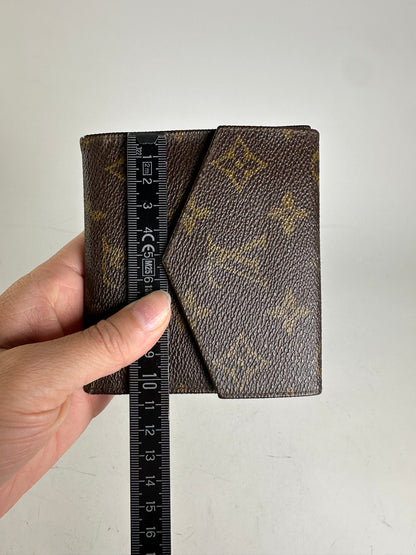 Vintage Louis Vuitton Monogram Canvas Bifold Wallet Brown Gold