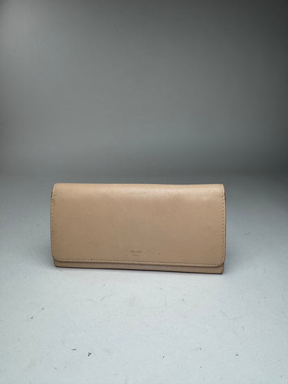 Vintage Celine Paris Leather wallet beige