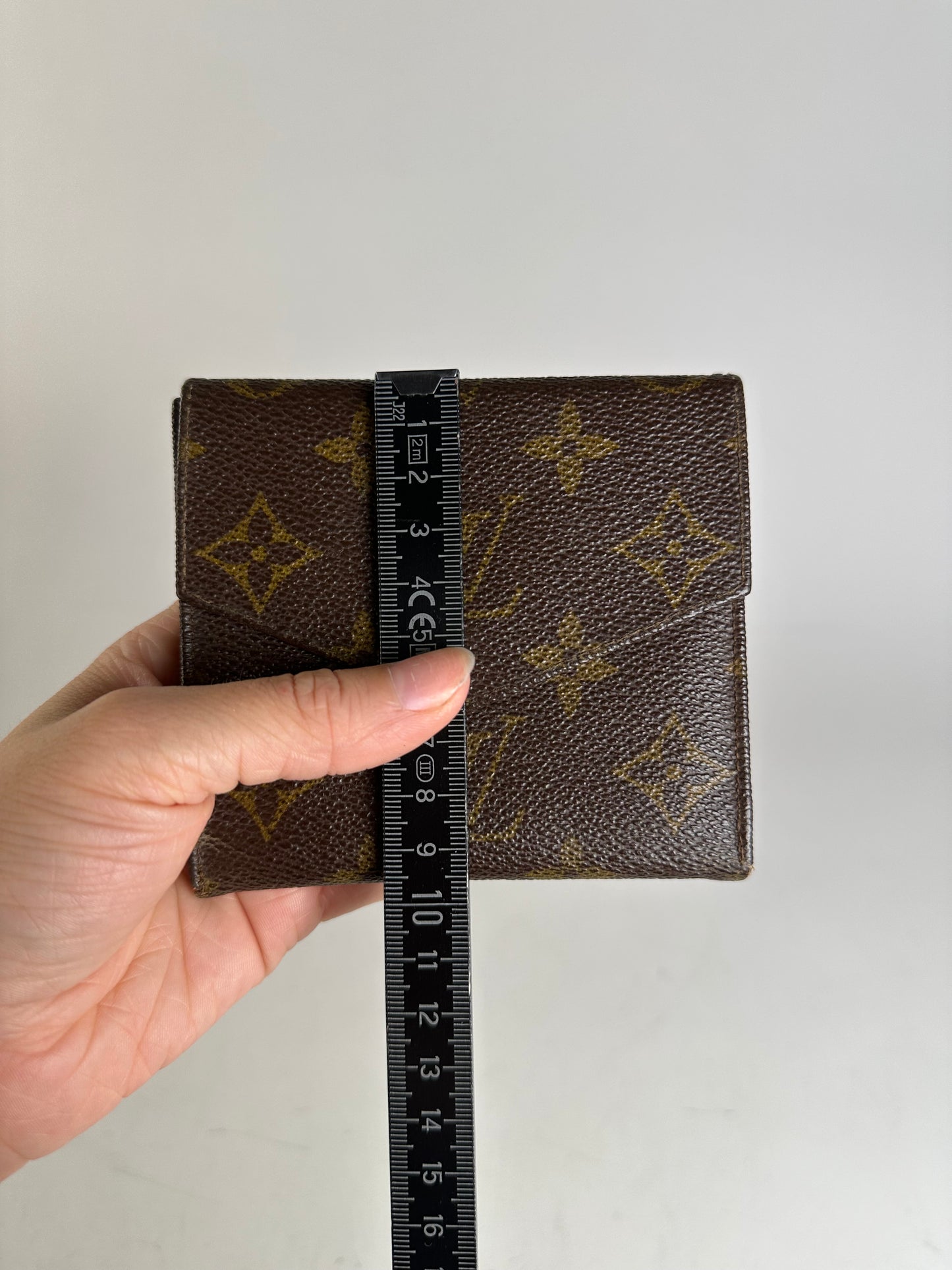 Vintage Louis Vuitton Monogram Canvas Bifold Wallet Brown Gold