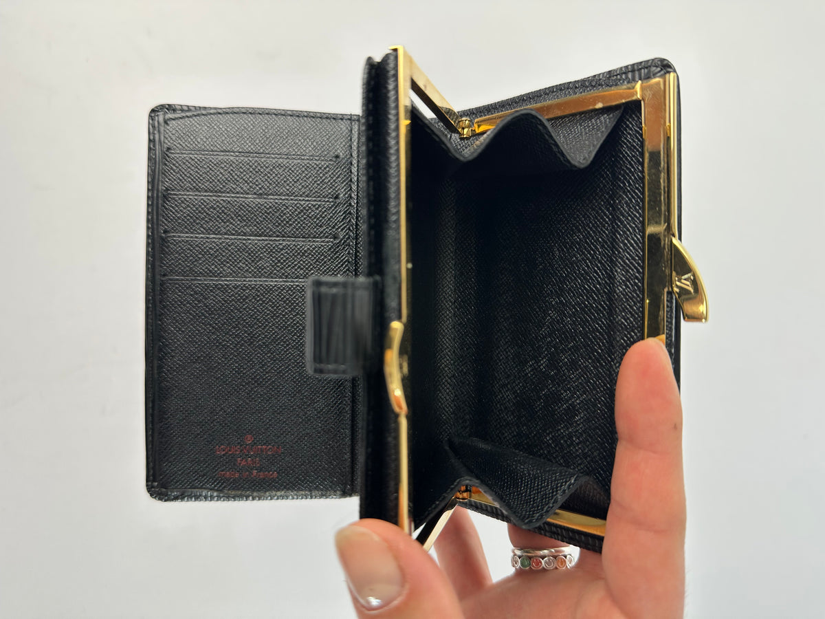 Vintage Louis Vuitton Epi Leather Bifold Wallet Late 1990s Black