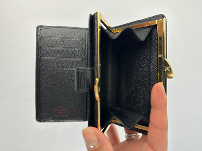 Vintage Louis Vuitton Epi Leather Bifold Wallet Late 1990s Black