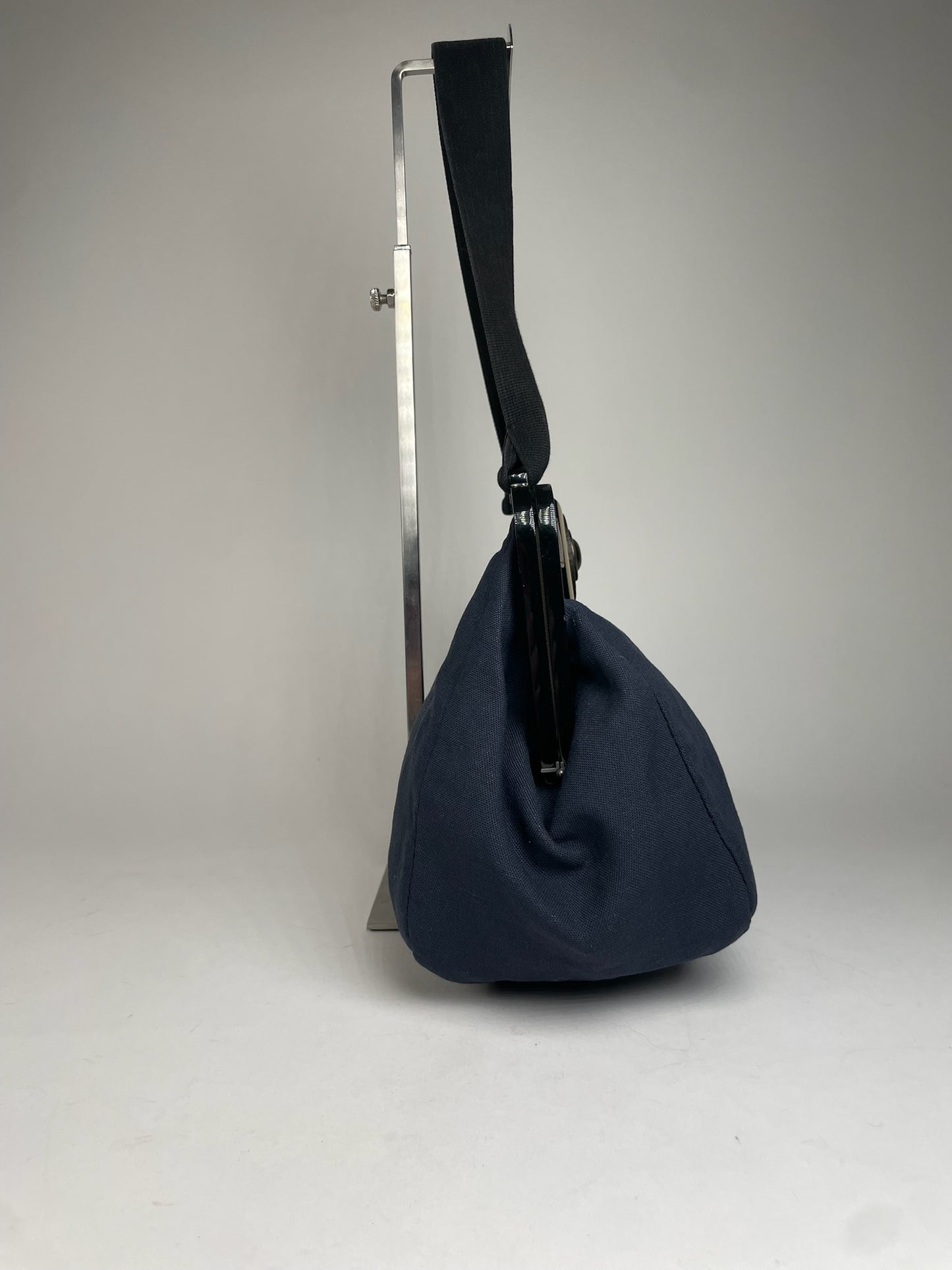 Vintage Marni Denim Flap Bag Navy
