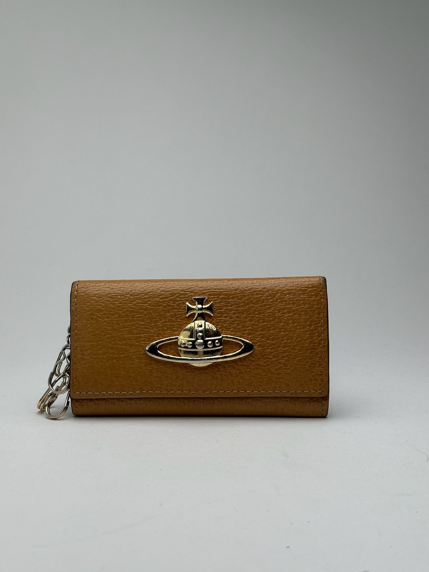 Vintage Vivienne Westwood leather key holder camel