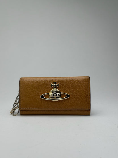 Vintage Vivienne Westwood leather key holder camel