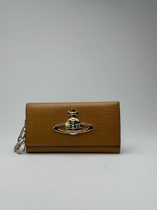Vintage Vivienne Westwood leather key holder camel