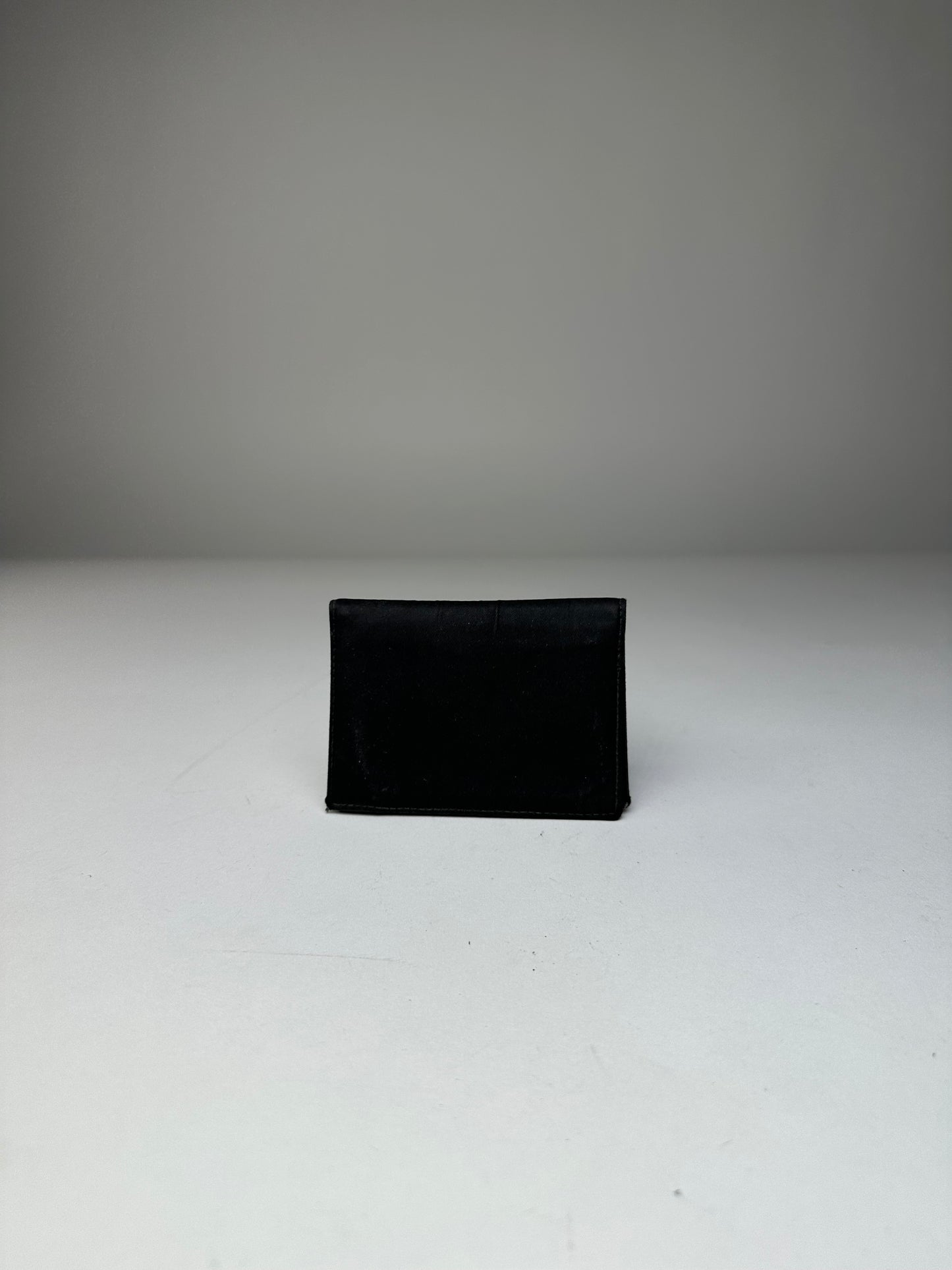 Vintage Prada Nylon Wallet Black Silver