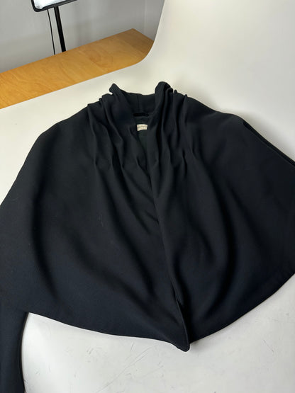 Vintage Armani Wool Cape Black S
