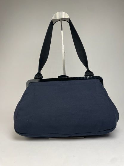 Vintage Marni Denim Flap Bag Navy