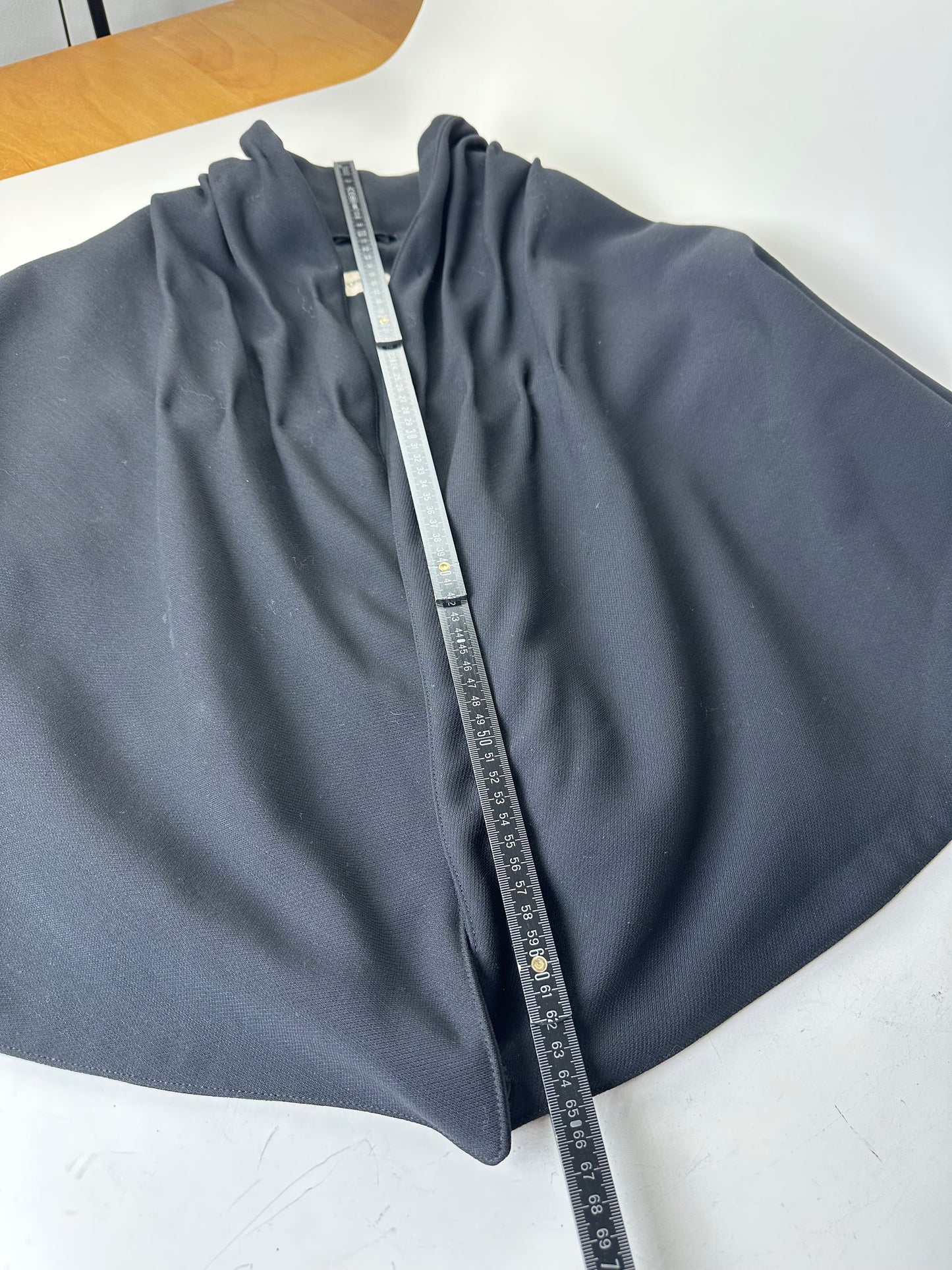 Vintage Armani Wool Cape Black S