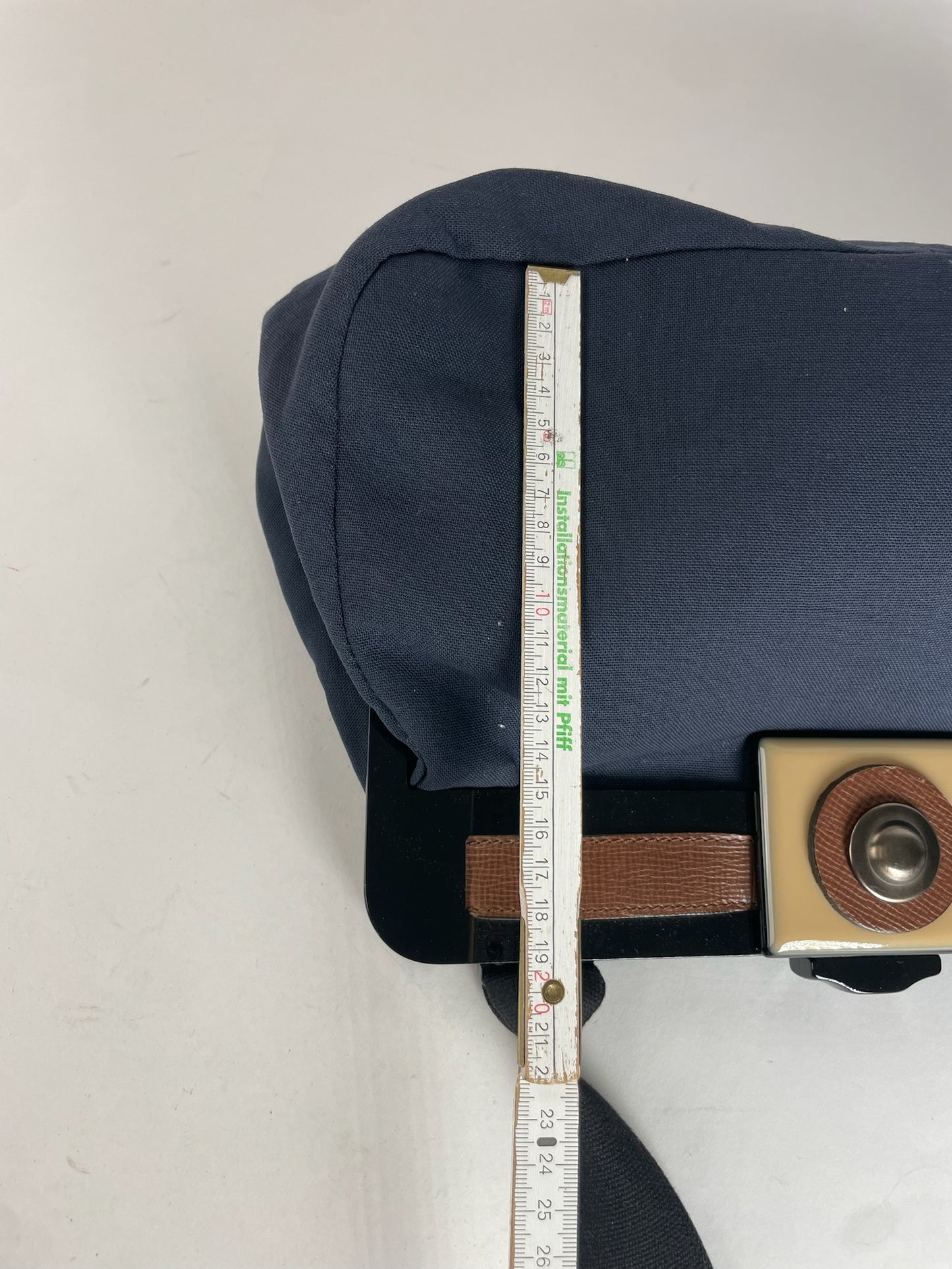 Vintage Marni Denim Flap Bag Navy