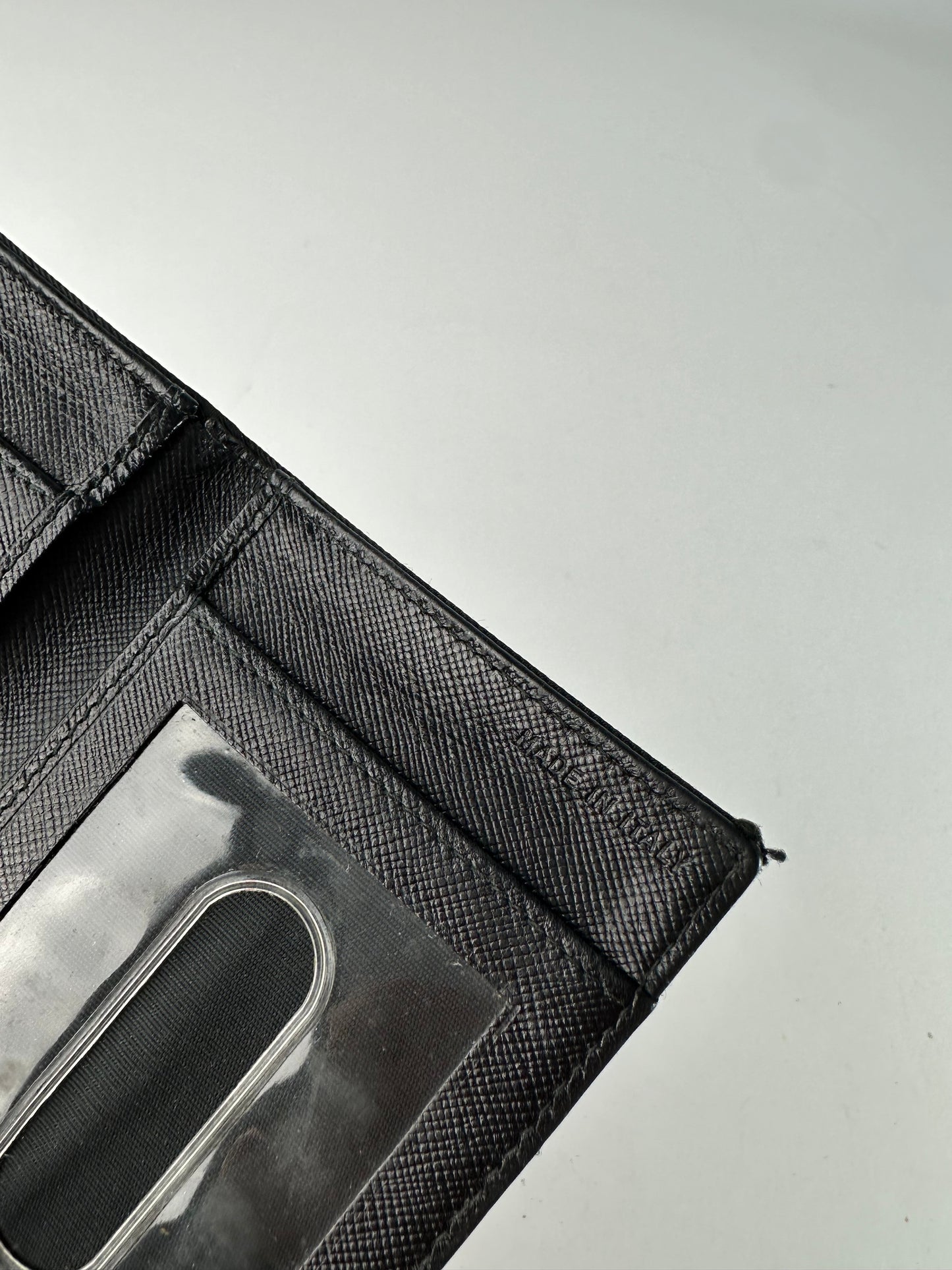 Vintage Prada Nylon Wallet Black Silver