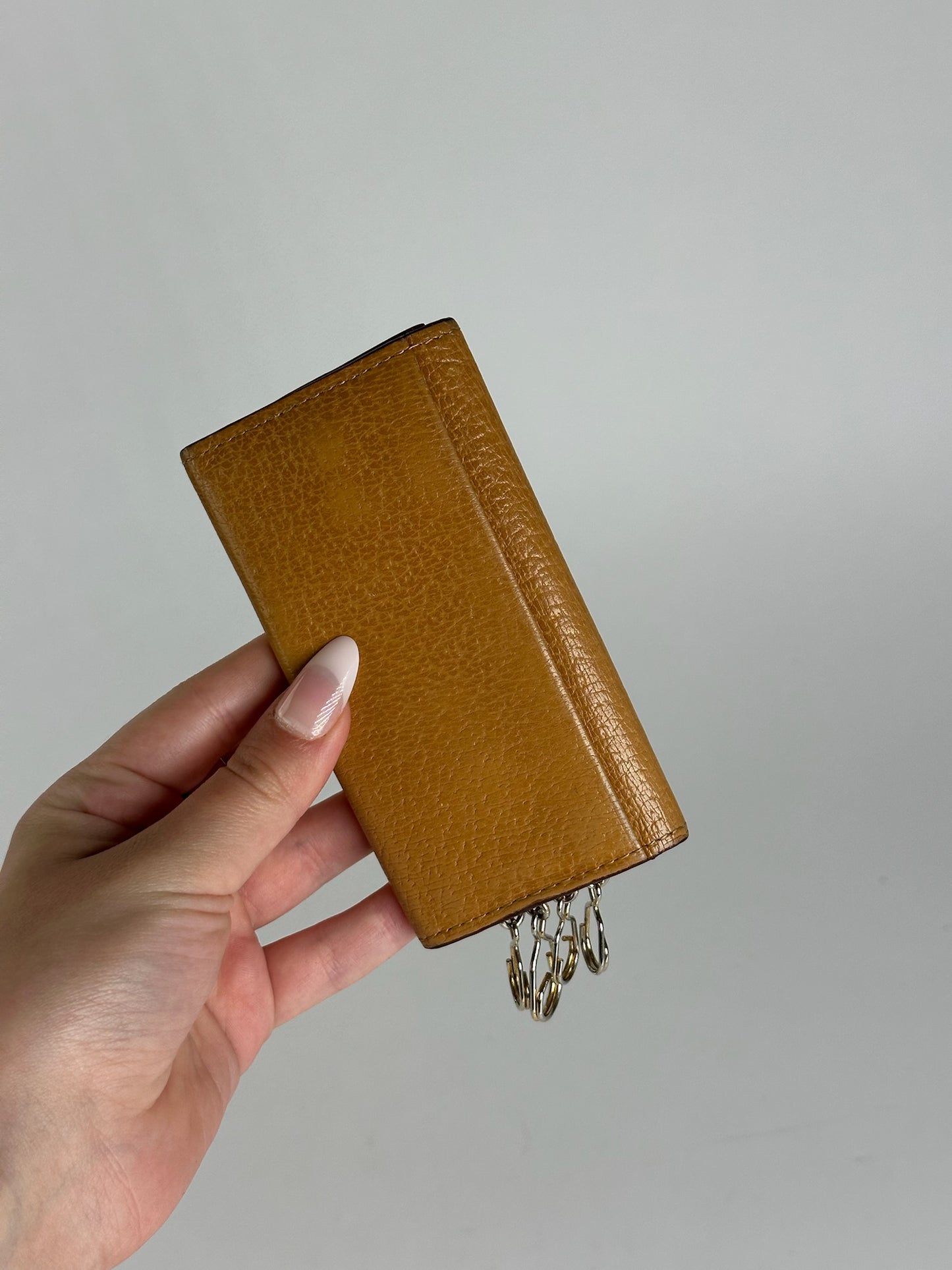 Vintage Vivienne Westwood leather key holder camel