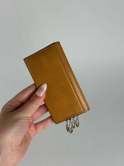 Vintage Vivienne Westwood leather key holder camel