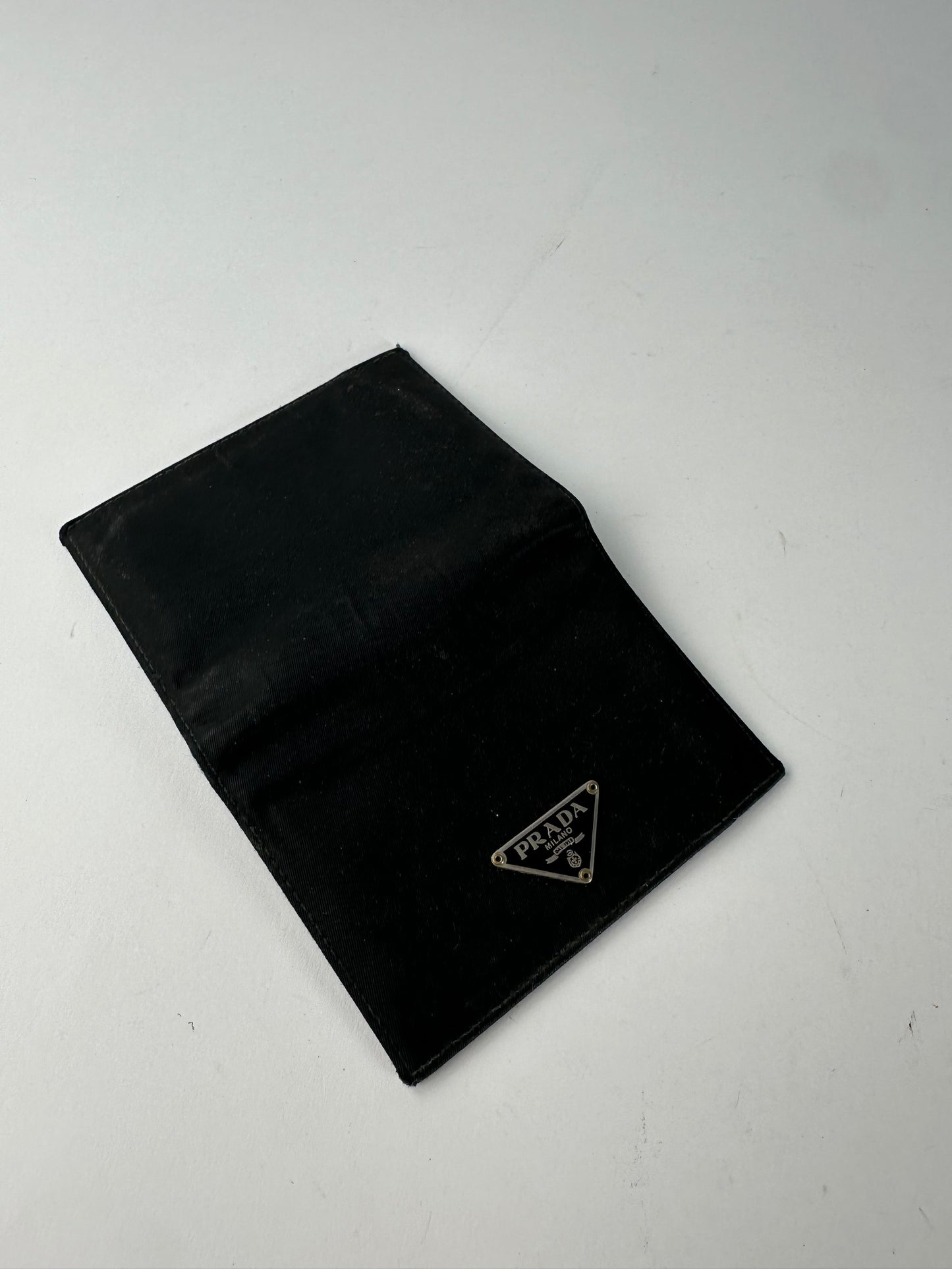 Vintage Prada Nylon Wallet Black Silver