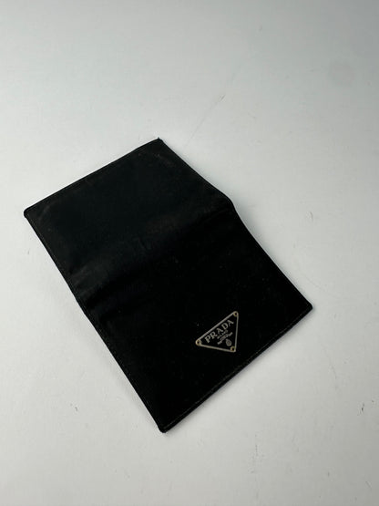 Vintage Prada Nylon Wallet Black Silver