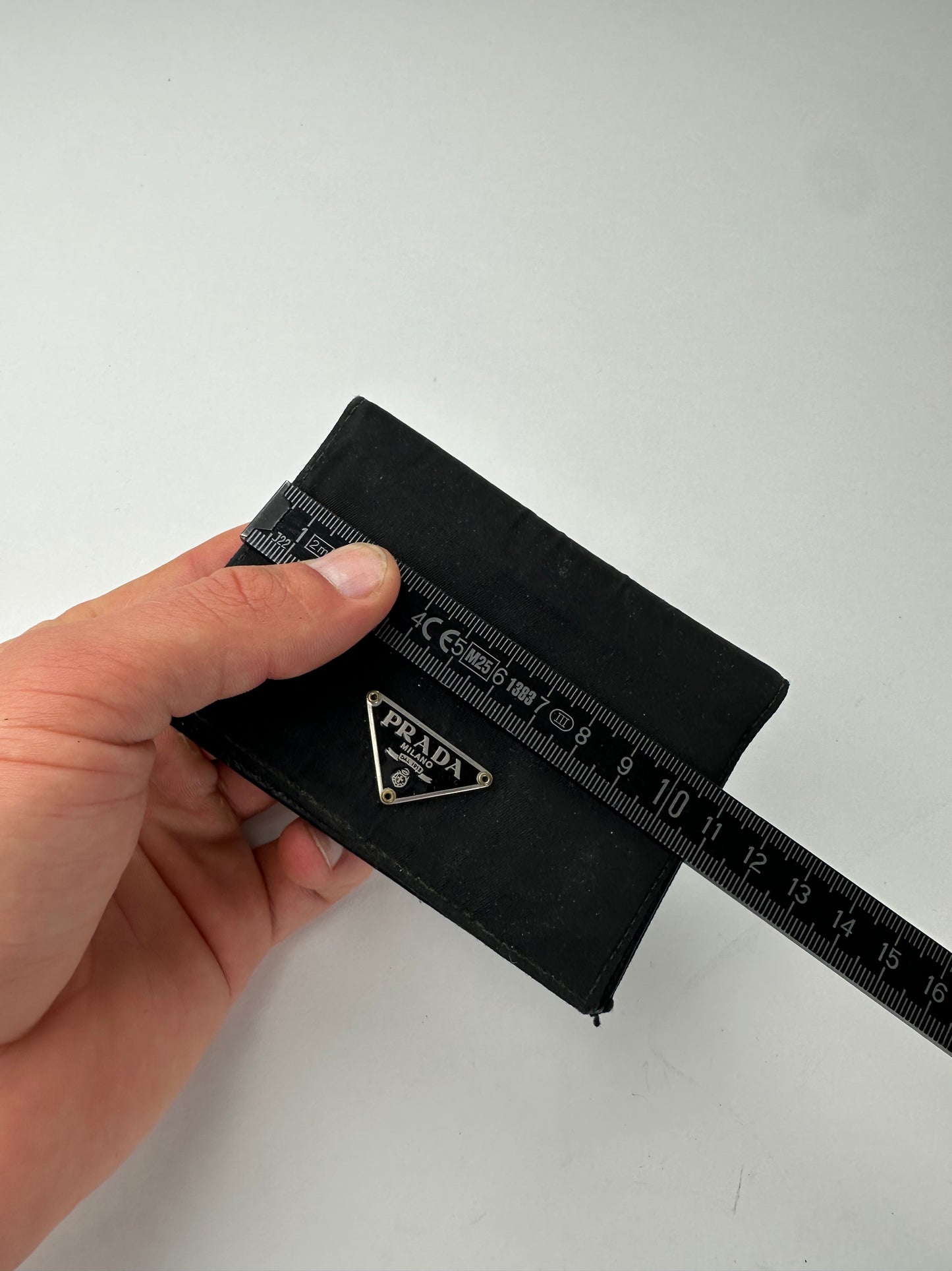 Vintage Prada Nylon Wallet Black Silver