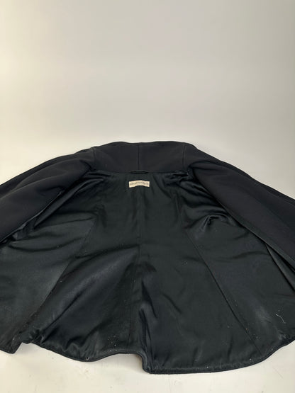 Vintage Armani Wool Cape Black S