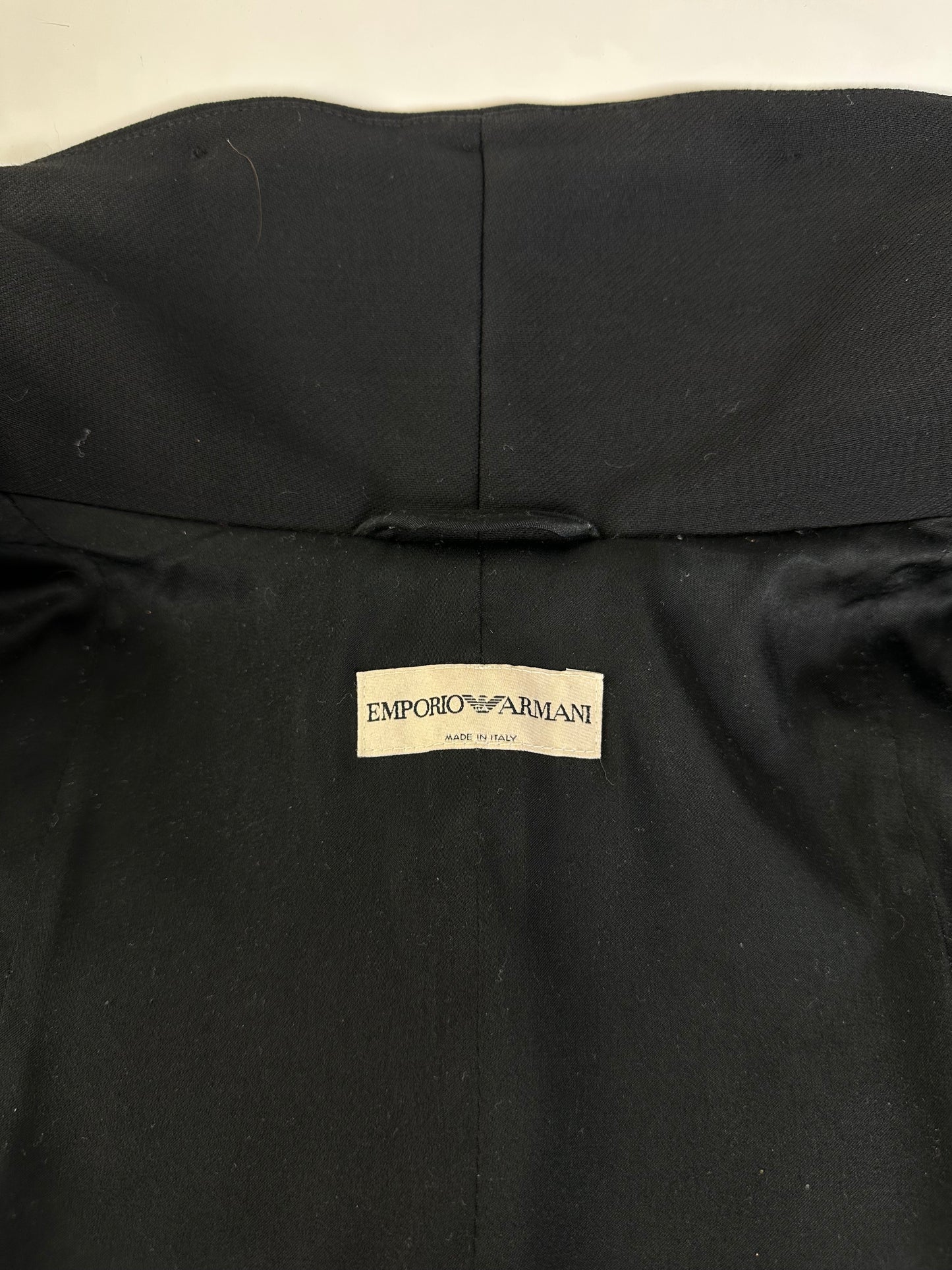 Vintage Armani Wool Cape Black S