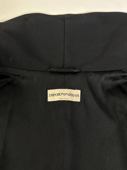 Vintage Armani Wool Cape Black S
