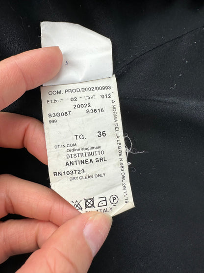 Vintage Armani Wool Cape Black S