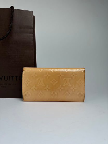 Vintage Louis Vuitton Monogram Monogram Vernis Bifold Wallet Late 1990s Yellow