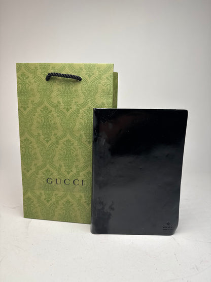 Vintage Gucci Patent Leather Organizer black