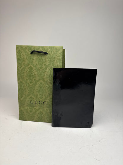 Vintage Gucci Patent Leather Organizer black