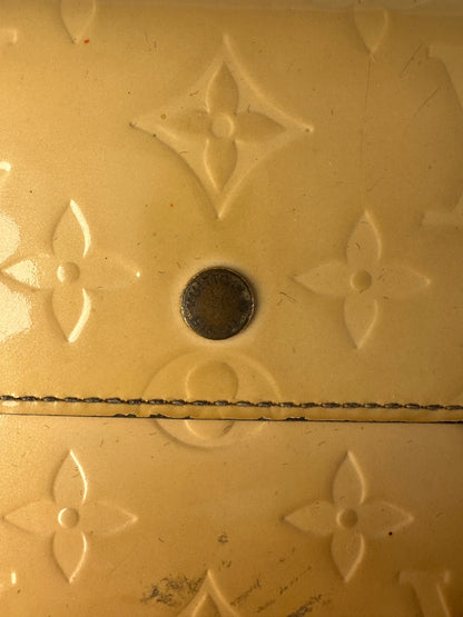 Vintage Louis Vuitton Monogram Monogram Vernis Bifold Wallet Late 1990s Yellow
