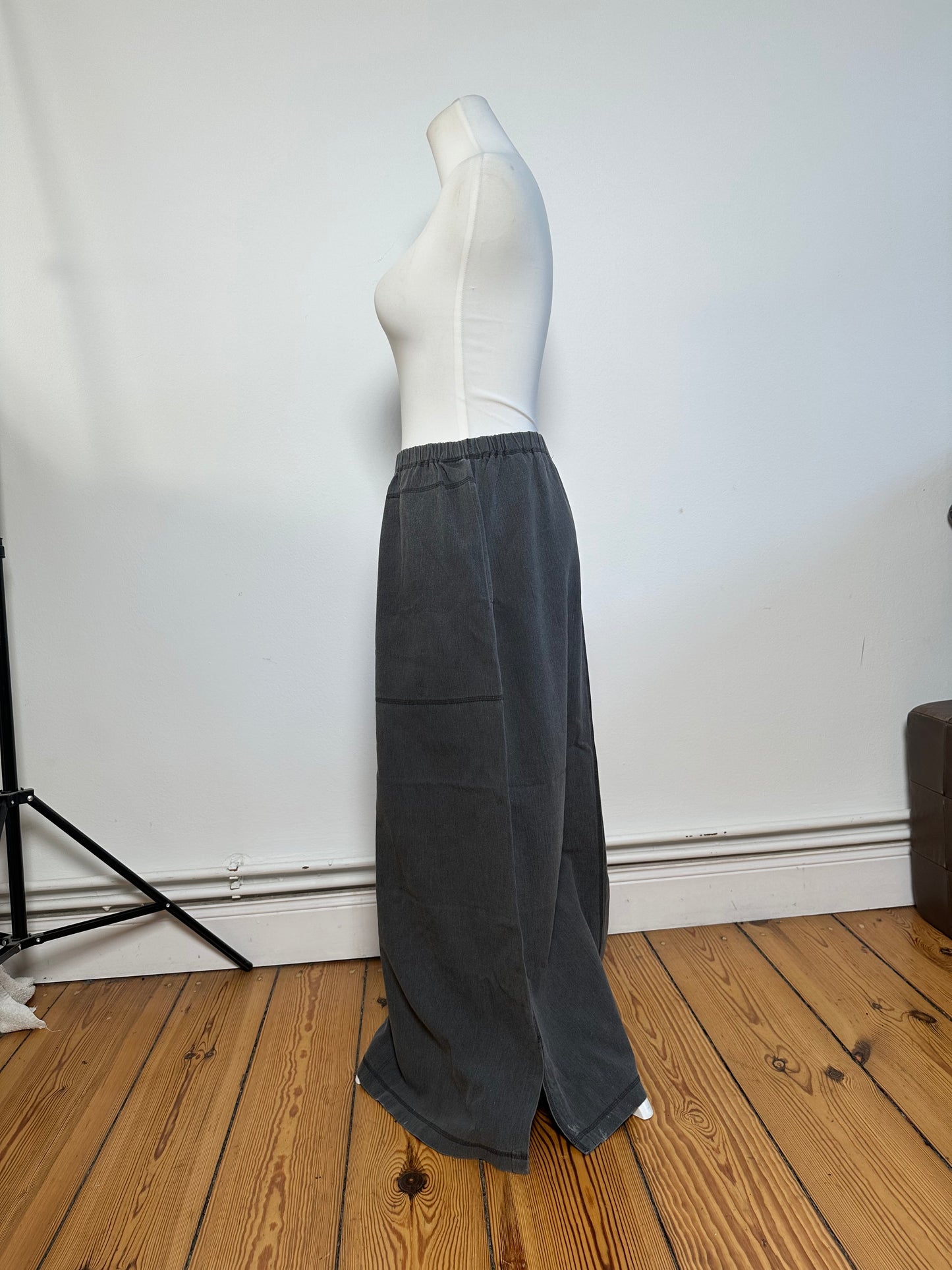 Vintage Issey Miyake Wool Skirt Grey M