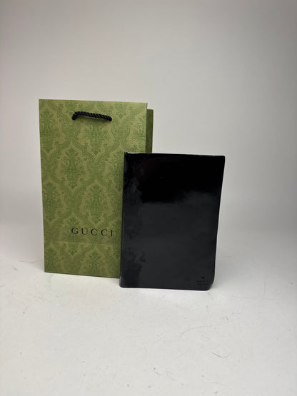 Vintage Gucci Patent Leather Organizer black
