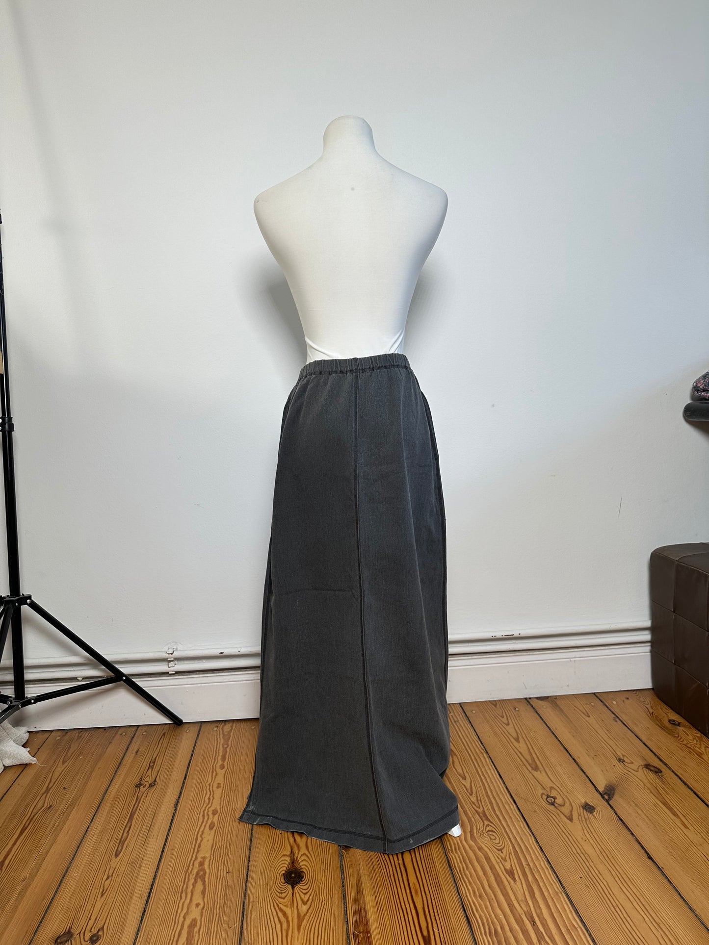Vintage Issey Miyake Wool Skirt Grey M