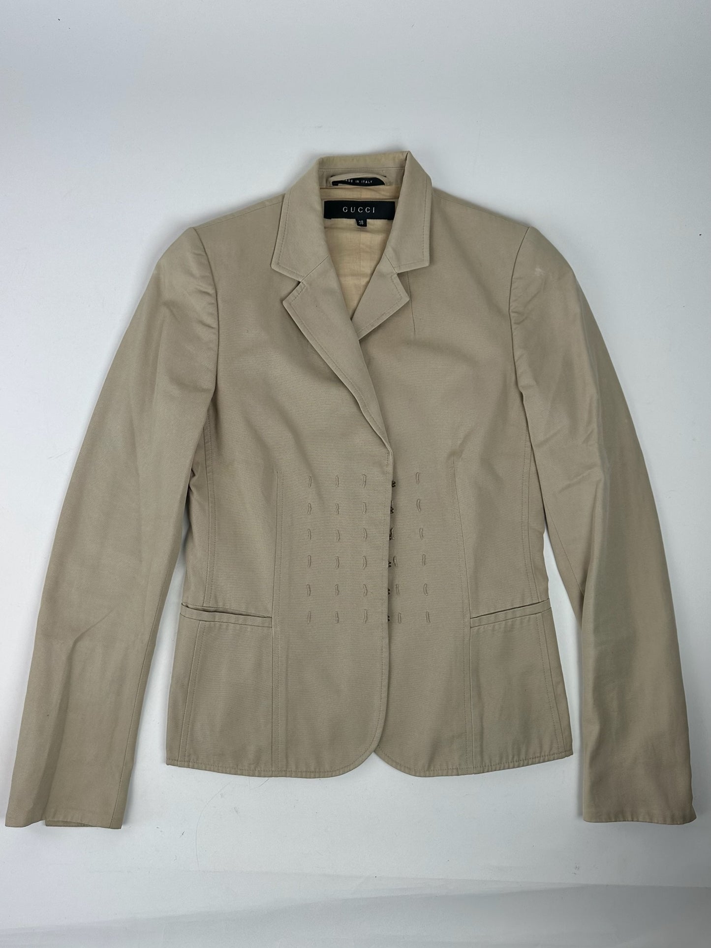 Vintage Gucci Blazer / Trenchcoat Beige 38/M