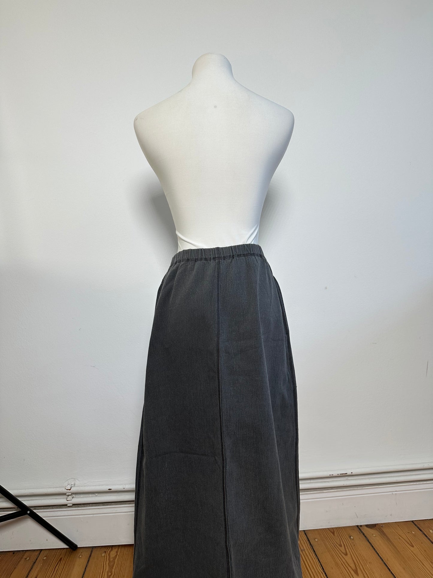 Vintage Issey Miyake Wool Skirt Grey M