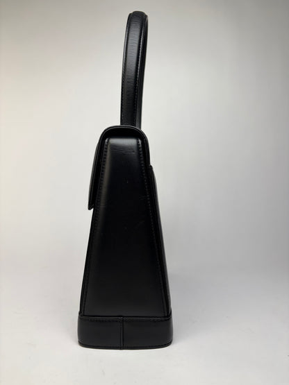 Vintage Givenchy 4G Structured Top-Handle Bag Late 1970s Black