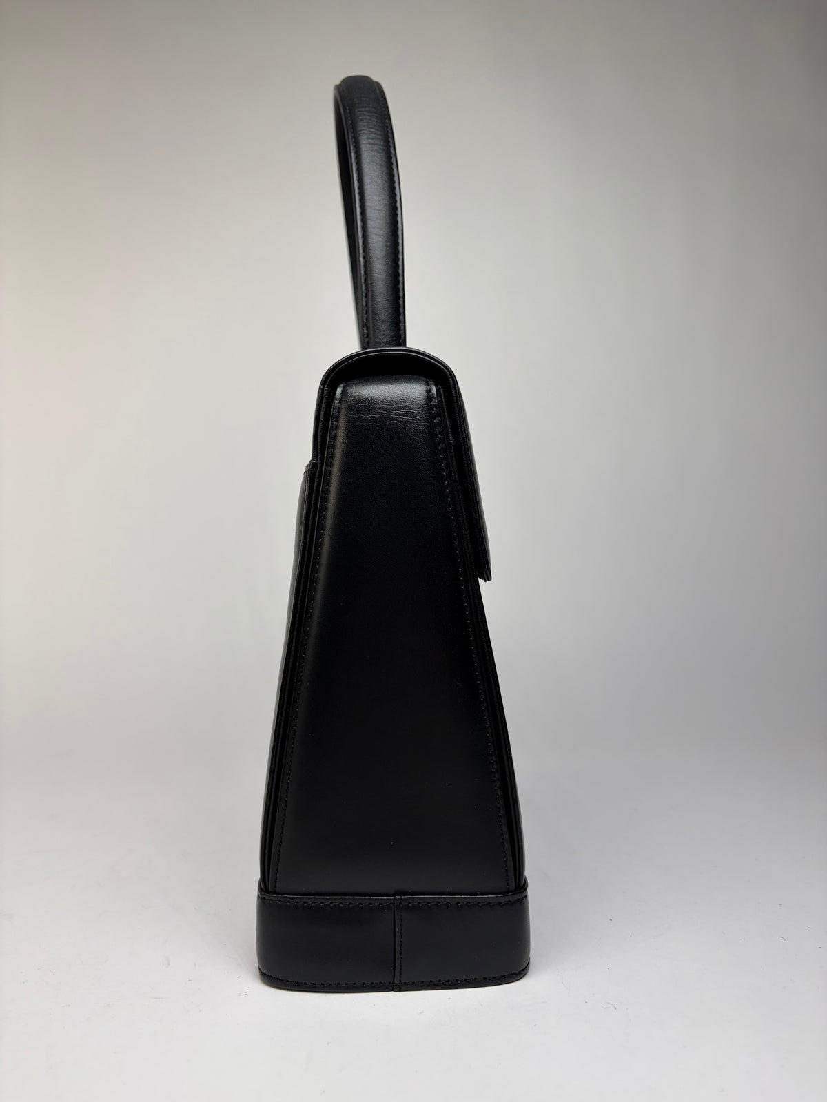 Vintage Givenchy 4G Structured Top-Handle Bag Late 1970s Black
