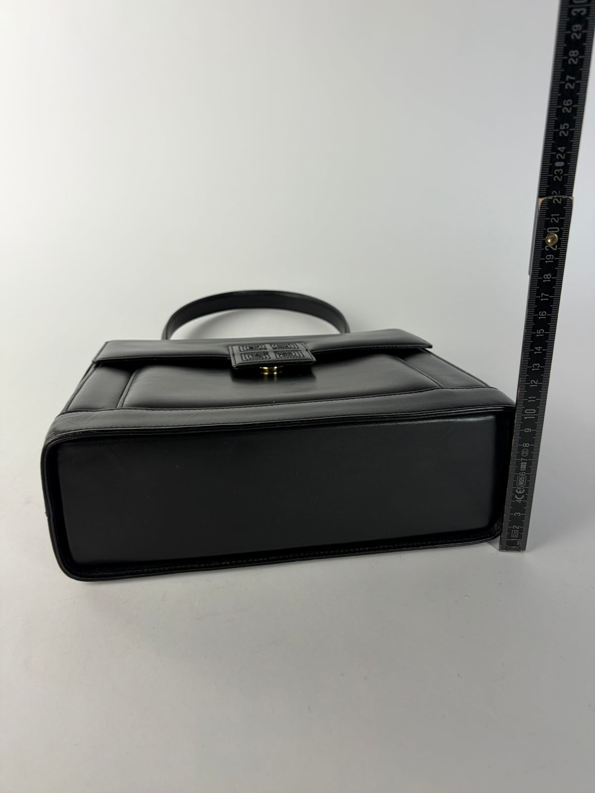 Vintage Givenchy 4G Structured Top-Handle Bag Late 1970s Black